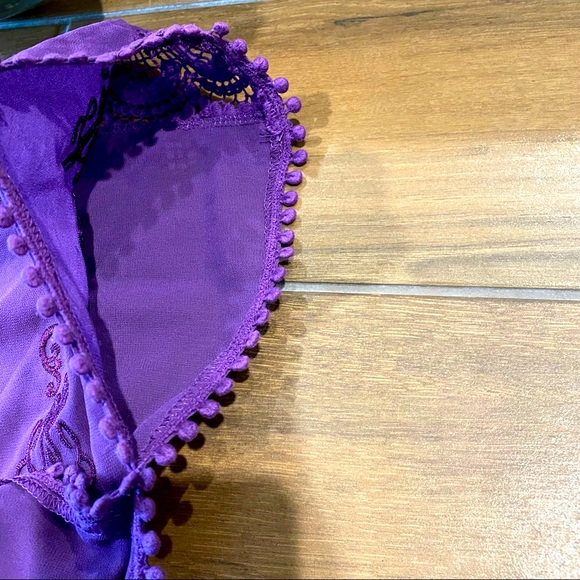 Blue Rain Kimono w/Poncho Style Sleeves (Size S)🌹 - Picture 8 of 10